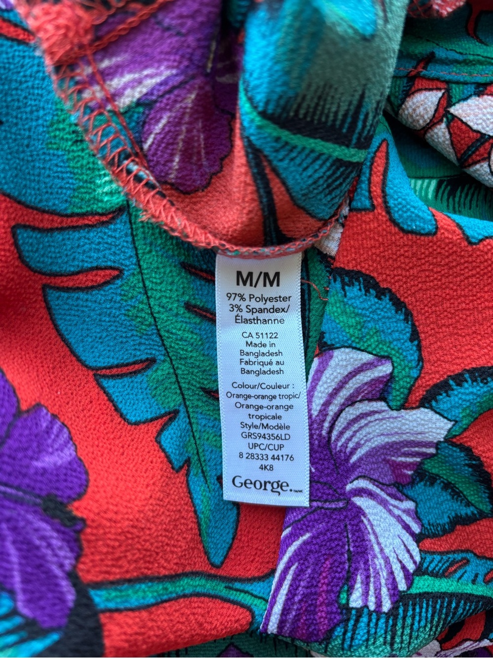Floral Wide-Leg Jumpsuit - Tropical Print - Picture 6 of 6